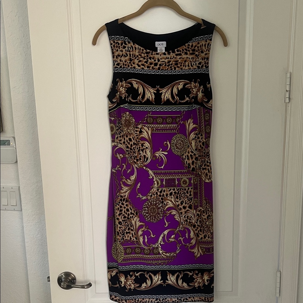 Cache Rococco print dress sz 6